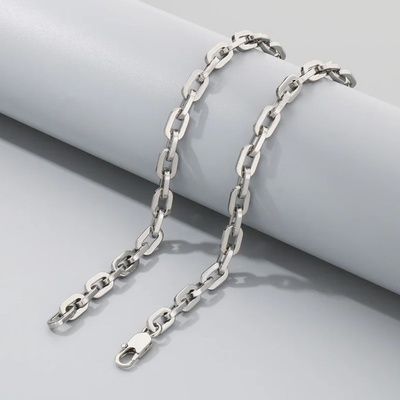 Цепочка из нержавеющей медицинской стали шириной 7 мм C-020.7 C-020.7,45 фото