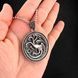 Кулон targaryen игра престолов из медицинской стали PS-014 PS-014 фото 5