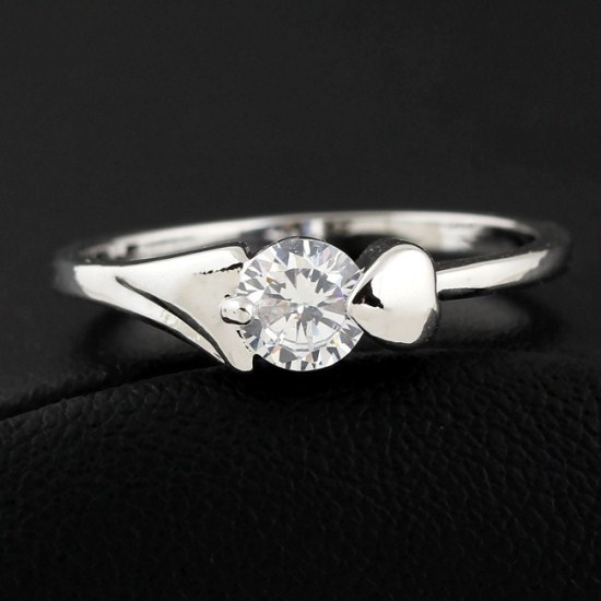 Женское кольцо с белым камнем RG-006 RG-006 фото