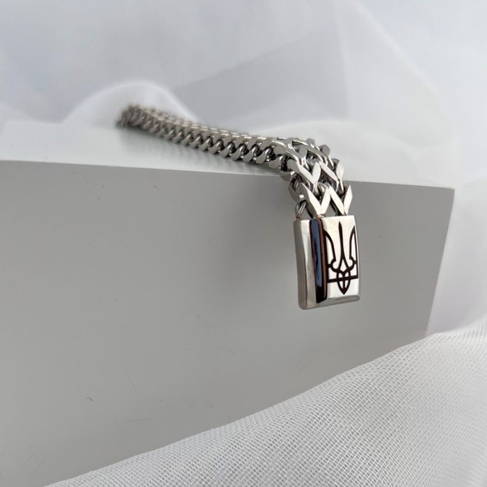 Браслет з гравіюванням тризуба для патріота BS-028GM10 BS-028GM10 фото