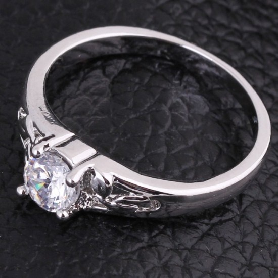 Женское кольцо с белым камнем RG-012 RG-012 фото