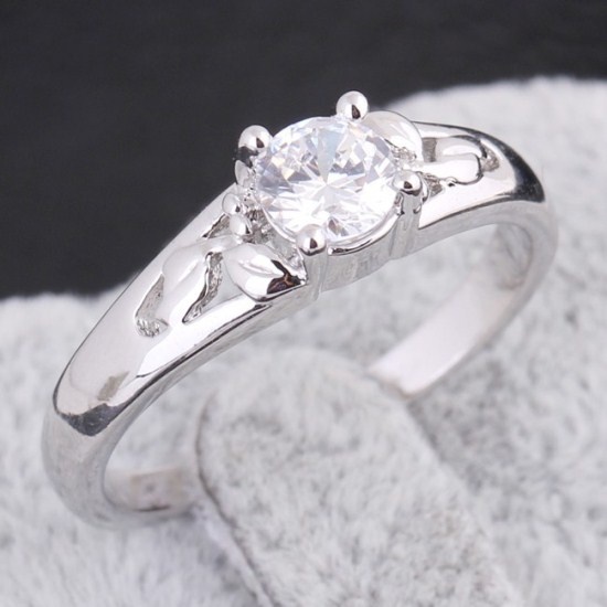 Женское кольцо с белым камнем RG-012 RG-012 фото