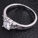 Женское кольцо с белым камнем RG-012 RG-012 фото 4