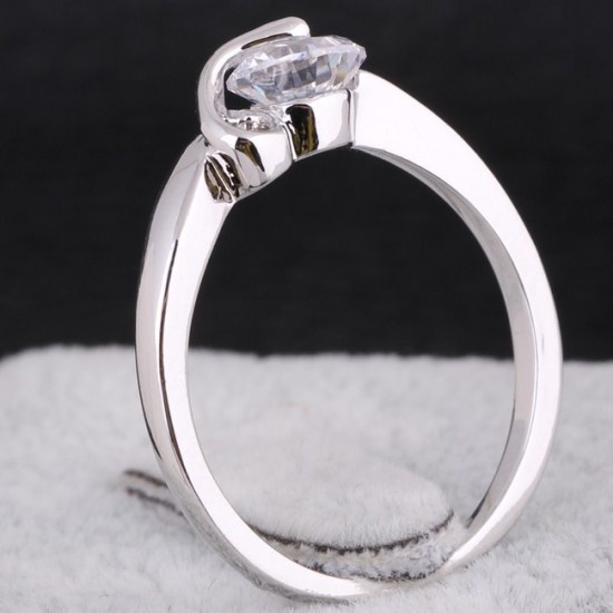 Женское кольцо с белым камнем RG-015 RG-015 фото