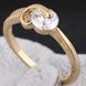 Женское кольцо с позолотой и белым камнем RG-016 RG-016 фото 1