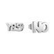 Сережки yes no з нержавіючої медичної сталі ES-123 ES-123 фото 1