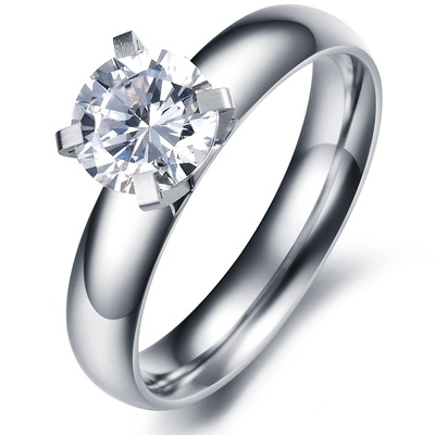 Женское кольцо с большим камнем из медицинской стали RS-002 RS-002 фото