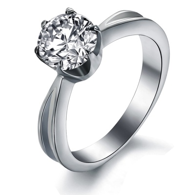Женское кольцо с большим камнем из медицинской стали RS-006 RS-006 фото